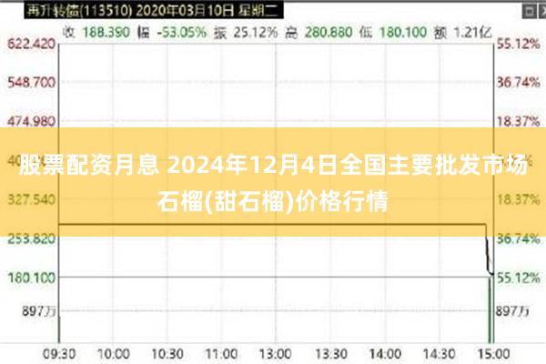 股票配资月息 2024年12月4日全国主要批发市场石榴(甜石榴)价格行情